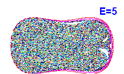 Poincaré section A=0, E=5
